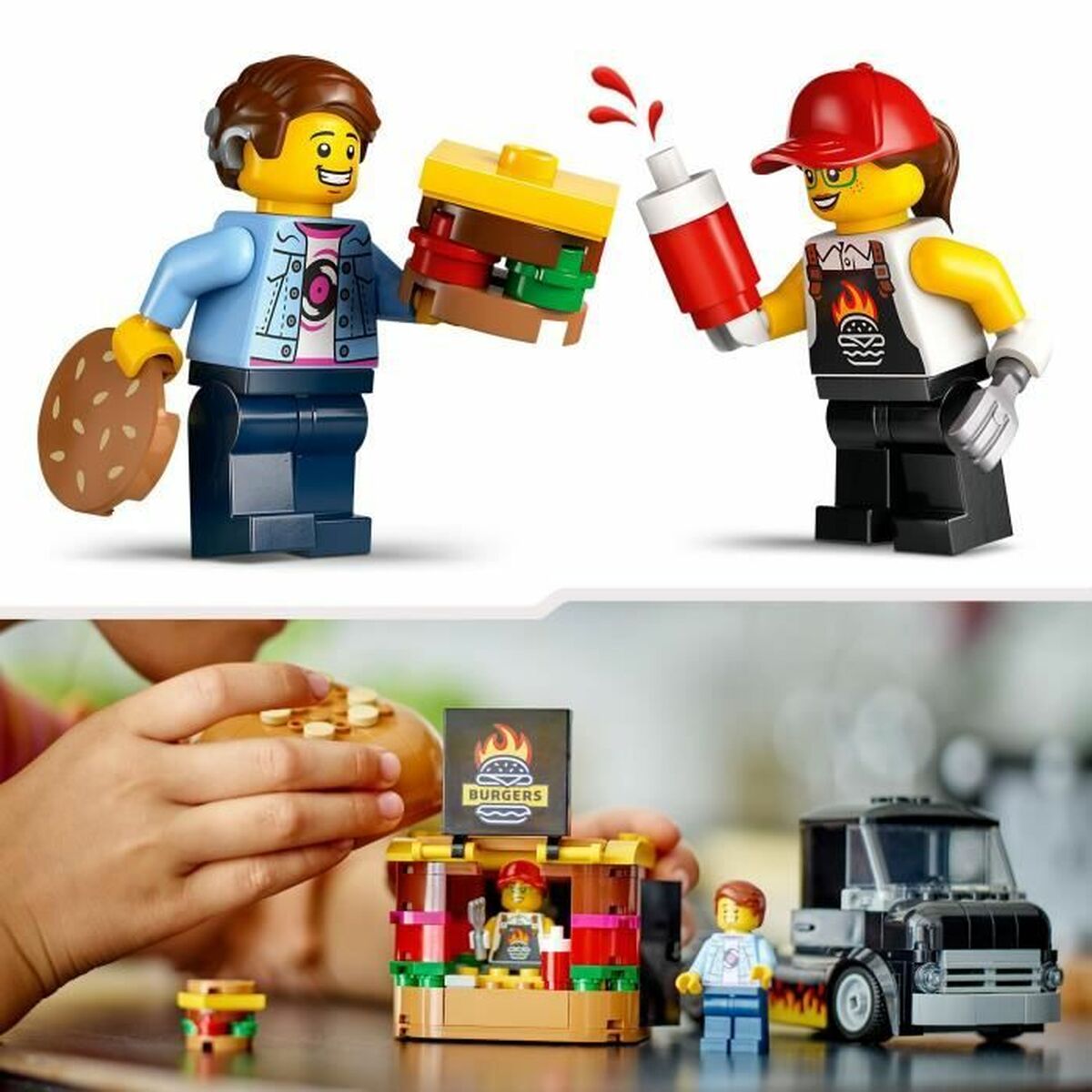 Byggsats Lego 60404 Hamburger truck Multicolour